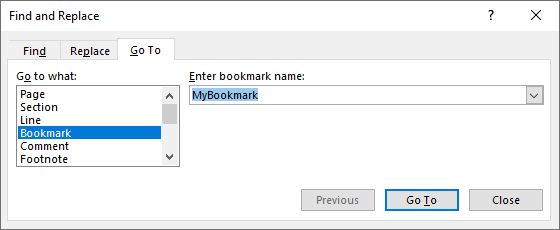 how to create a bookmark in word for mac